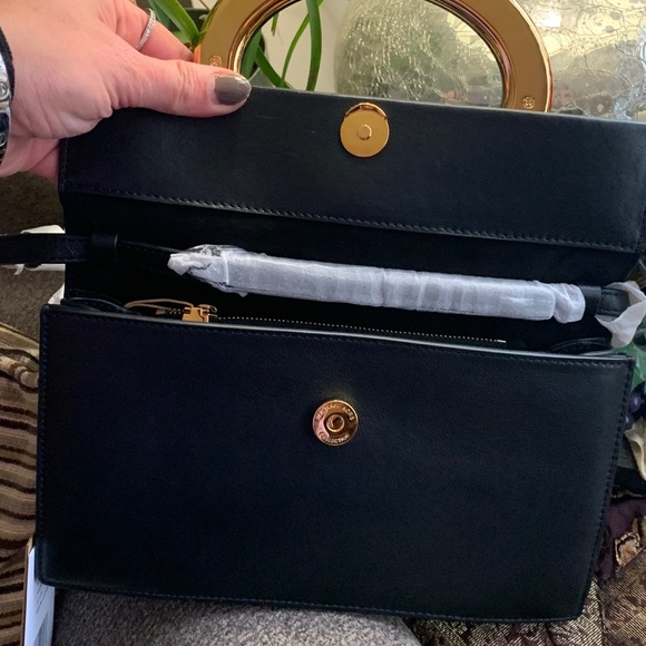 RARE❤️Authentic Michael Kors Collection Calf Leather L.Edition Crosby/Clutch/Shl - Picture 12 of 14